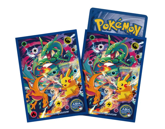 Asia Championships Series Rayquaza, Pikachu, and Charizard Sleeves